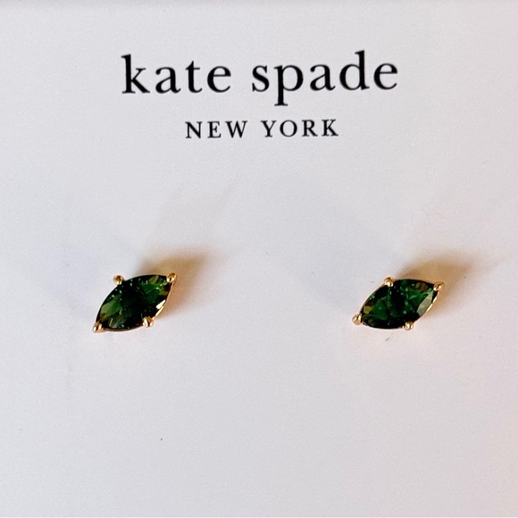 New Kate Spade Signature Solitaire Stud Earrings - Picture 11 of 11